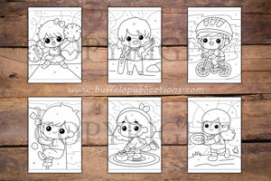 Sports Color By Numbers Book for Kids