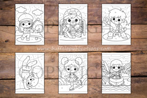 Sports Color By Numbers Book for Kids