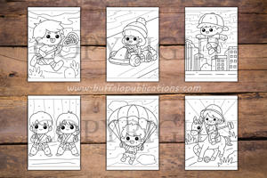 Sports Color By Numbers Book for Kids