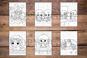 Sports Color By Numbers Book for Kids