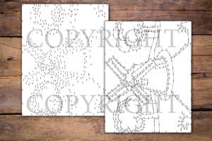 Dot to Dot Windmills for Adults