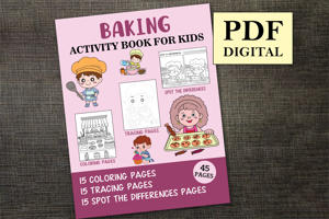 Baking Activity Book for Kids