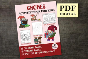 Gnomes Activity Book for Kids