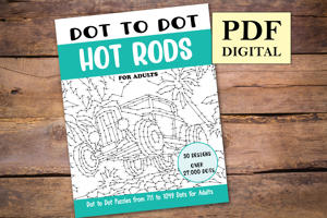 Dot to Dot Hot Rods for Adults