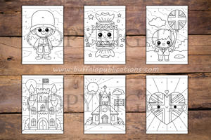 United Kingdom Color By Numbers Book for Kids