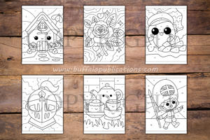 United Kingdom Color By Numbers Book for Kids