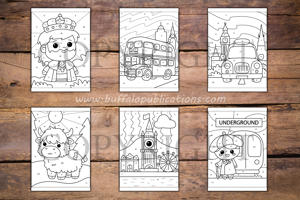 United Kingdom Color By Numbers Book for Kids