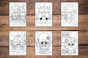 United Kingdom Color By Numbers Book for Kids