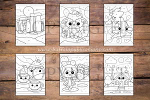 United Kingdom Color By Numbers Book for Kids