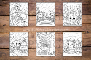 Gardens Color By Numbers Book for Kids