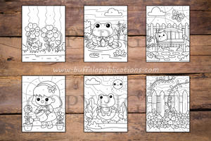 Gardens Color By Numbers Book for Kids