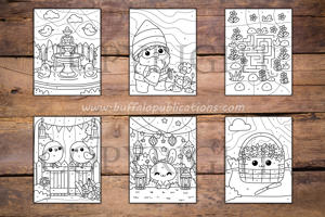 Gardens Color By Numbers Book for Kids