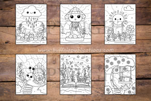 Gardens Color By Numbers Book for Kids