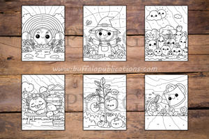 Gardens Color By Numbers Book for Kids