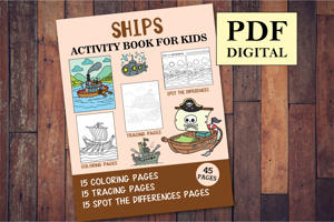 Ships Activity Book for Kids