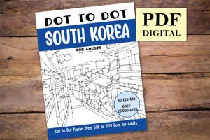 Dot to Dot South Korea for Adults