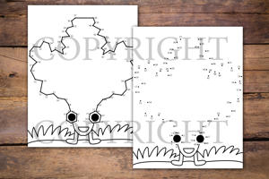 Vegetables Dot to Dot Book for Kids