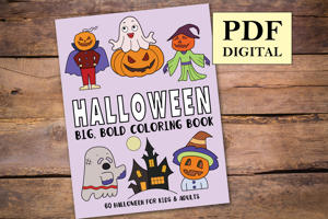 Halloween Big and Bold Coloring Book
