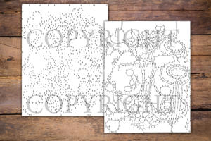 Dot to Dot Dogs in Car for Adults