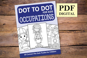 Occupations Dot to Dot for Kids