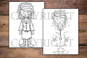 Occupations Dot to Dot for Kids