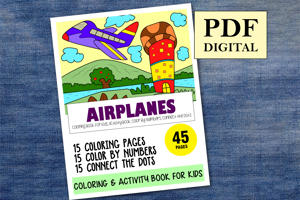 Airplanes Activity Book for Kids