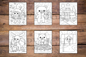 Canada Color By Numbers Book for Kids