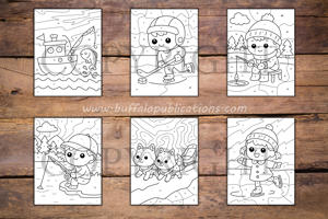 Canada Color By Numbers Book for Kids