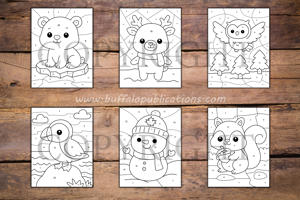 Canada Color By Numbers Book for Kids