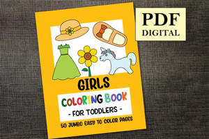 Girls Coloring Book for Toddlers