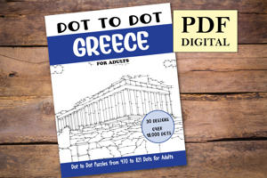 Dot to Dot Greece for Adults