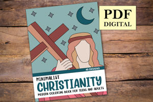 Minimalist Christianity Coloring Book