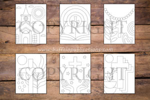 Minimalist Christianity Coloring Book