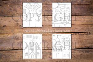 Minimalist Christianity Coloring Book