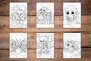 Ages 8 to 12 Boys Color By Numbers Book for Kids