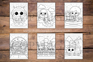 Ages 8 to 12 Boys Color By Numbers Book for Kids