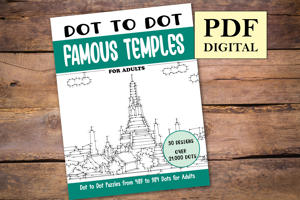 Dot to Dot Famous Temples for Adults