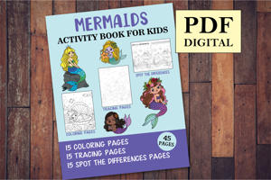 Mermaids Activity Book for Kids