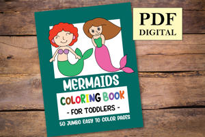 Mermaids Coloring Book for Toddlers