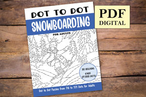 Dot to Dot Snowboarding for Adults