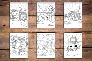 United States Color By Numbers Book for Kids