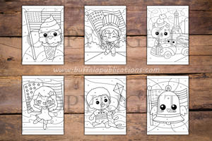 United States Color By Numbers Book for Kids