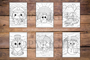 United States Color By Numbers Book for Kids