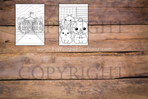 United States Color By Numbers Book for Kids