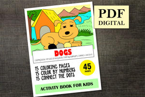 Dogs Activity Book for Kids