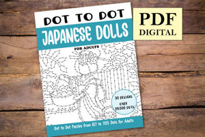 Dot to Dot Japanese Dolls for Adults