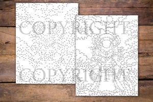 Dot to Dot Japanese Dolls for Adults