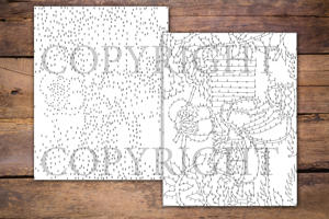 Dot to Dot Japanese Dolls for Adults