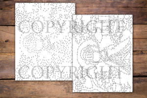 Dot to Dot Japanese Dolls for Adults