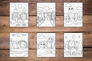 Landscapes Color By Numbers Book for Kids